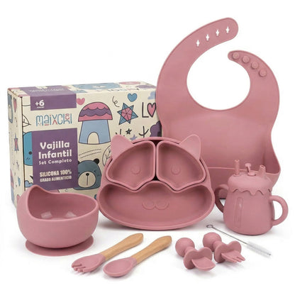 Vajilla bebé de silicona para BLW | Set completo