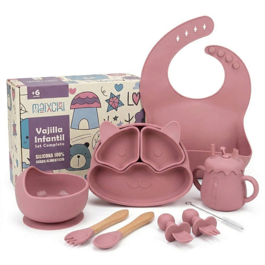 Vajilla bebé de silicona para BLW | Set completo