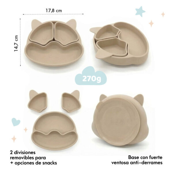 plato infantil silicona MAIXCHEL