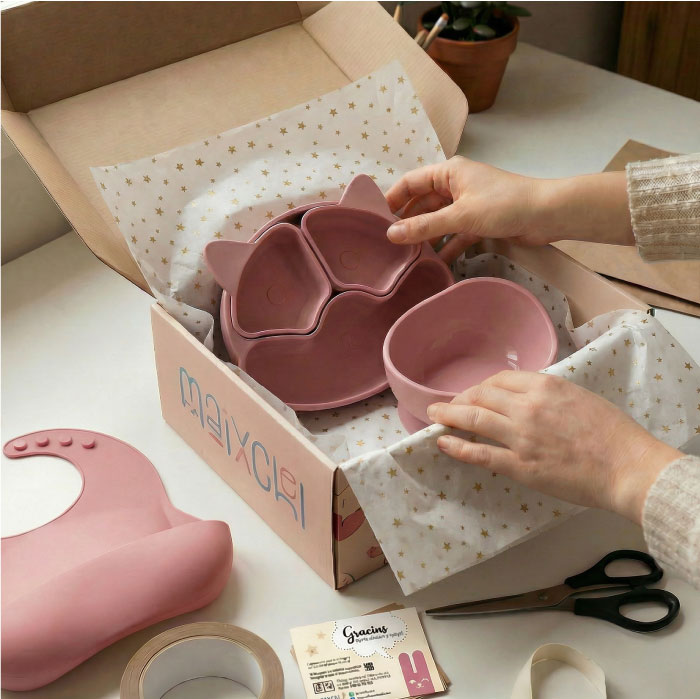 Productos para bebes Vajilla-silicona-Maixchel
