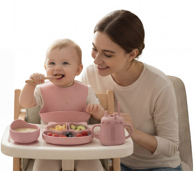 Vajilla-bebe-silicona-segura-MAIXCHEL